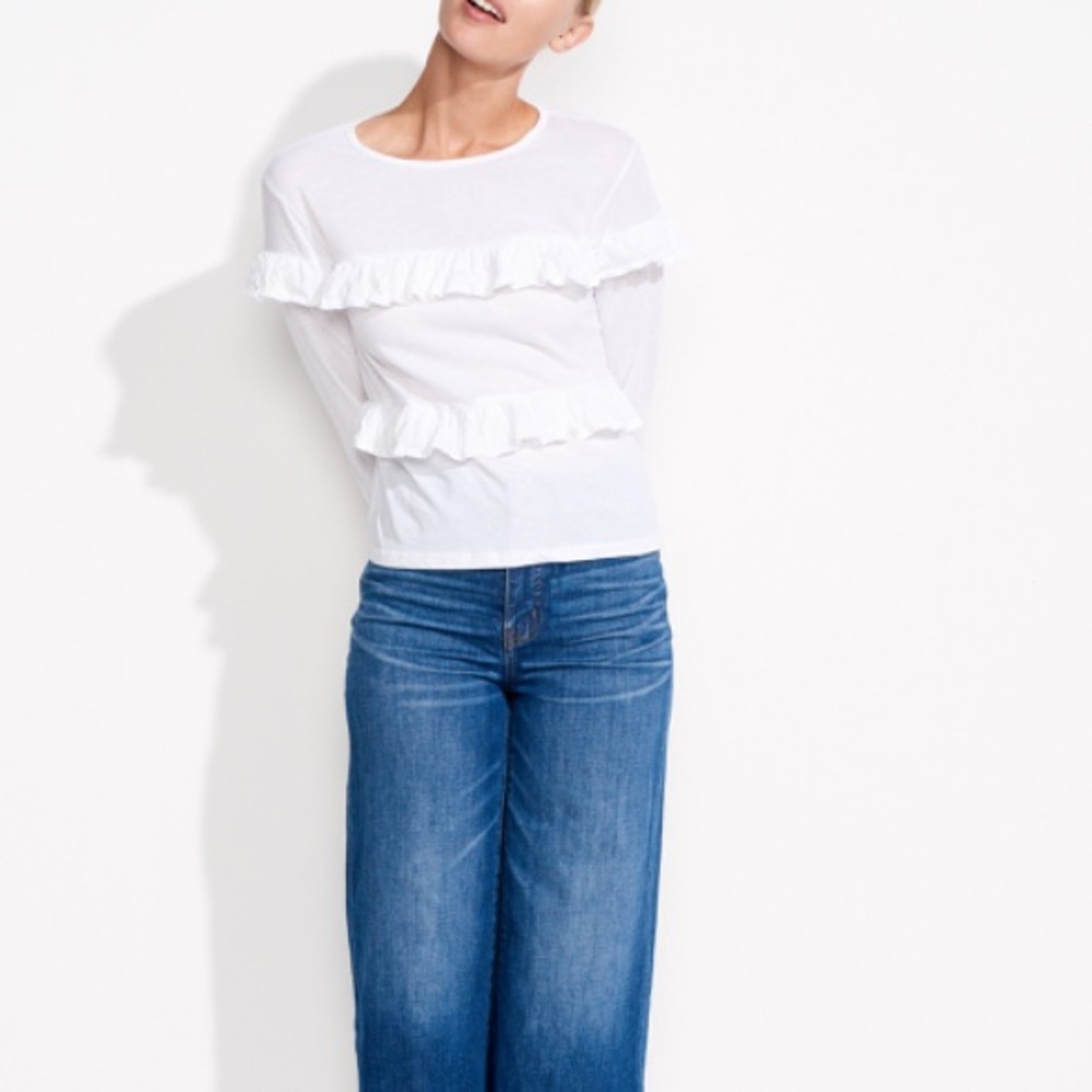 ISO SUNDRY LOST WITHOUT YOU RUFFLE TOP - Picture 2 of 2